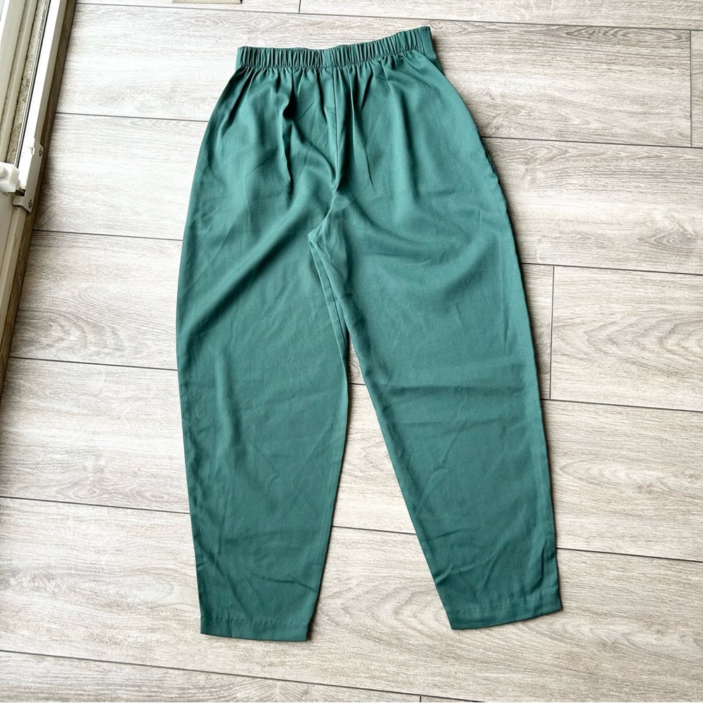 Vintage Handmade High Waist Pleated Western Style Trouser Pants - Picture 9 of 10